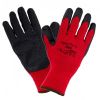 RĘKAWICE ROBOCZE URGENT 1004 OCIEPLANE POWLEKANE LATEKSEM CZERWONO-CZARNE 12 PAR